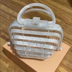 Cult Gaia Mini Acrylic Lilleth in Mother of Pearl